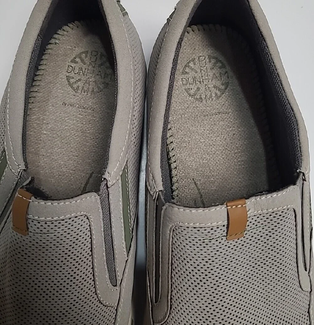 Dunham Fitsync by New Balance Slip-On Shoes in Light Gray - Size 12 2E Width